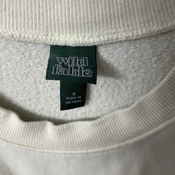 Wild Fable Pale Yellow Sweatshirt Size S - Picture 3 of 3